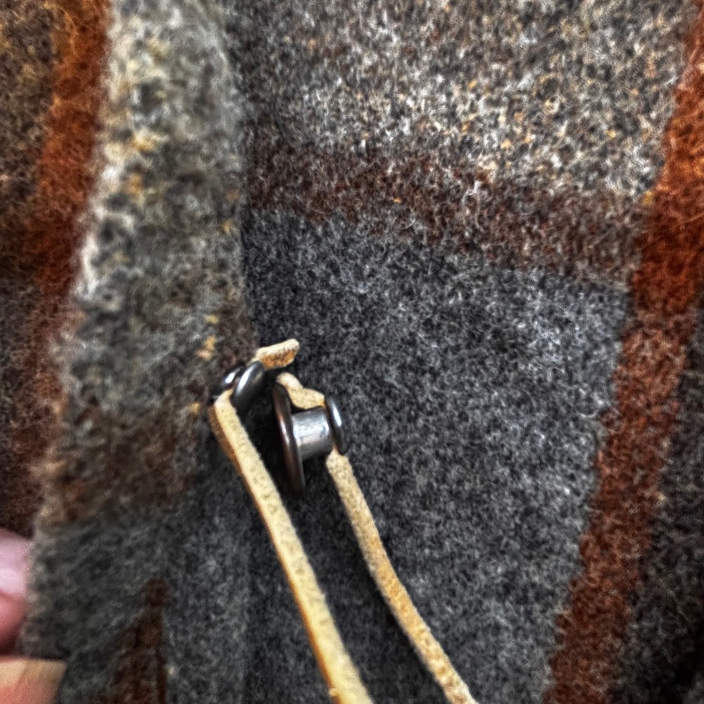 Range Jacket Vest Mens L Multicolor Plaid Wool Blend Rugged Americana - Picture 11 of 12